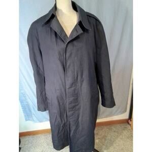 Trench Coat. Navy Blue Vintage